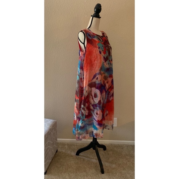 Multi colored chiffon flowing dress by CARDLCQ - Picture 4 of 5